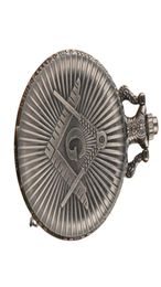 Big G Masonry Masonic Pocket Watch Antique Vine Silver Grey Quartz Collier Collier Pendant Collier Collier 4177561