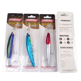 Gran juego Minnow cebo de pesca señuelo 17 cm 27 g 10 colores Profundidad de natación 1 5-3 5 m crankbaits de agua salada Walleye bass Cebo duro artificial2886