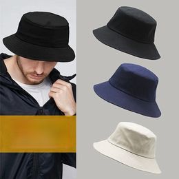 Chapeau de soleil grande tête pour hommes et femmes, casquette de pêcheur vierge en pur coton, Panama Plus Bucket338C