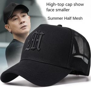 Big Head Plus taille Hat Hat Cap de baseball pour mâle 2024 Chapeau de sport d'été Hip Hop Brestable Mesh Trucker Hat Structure dure 240411