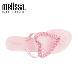 Big Heart Flip Flop Femmes Pantoufles Marque Melissa Brésilienne Femme Jelly Chaussures Y200624