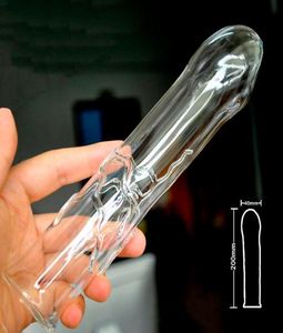 Big Hollow Pyrex Glass génital faux pénis artificiel mâle Dick anal gode bouchon de bouton de cul masturbateur