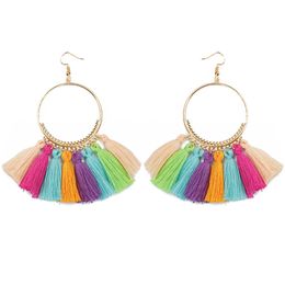 Big Hoop Earrings Flow Su Fashion Creative Exaggerated Accessories Retro Earrings 22186