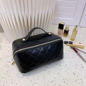Big Lady Leather Cosmetic Bags Fashion Make -uptas Vrouwen Designers Toiletrie Travel Pouch Dames Portemonnees Geschenk kleine portemon208o