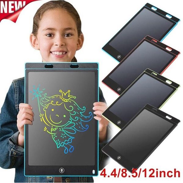 Grande lumière lumineuse planche à dessin enfants tablette dessiner dans la magie noire avec stylo Fluorescent jouet éducatif pour enfants 4.4''8.5''12''