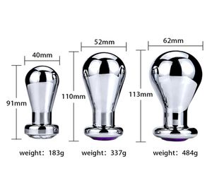 grote metalen buttplug grote anaal plug ballen dildo vaginale plug speeltjes voor vrouw mannen prostaatstimulator anus expander stimulator SM T29248549