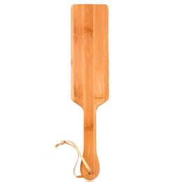 Big Natural Bamboo Wood Spanking Paddle Clap Slap Flap Pat Beat Whip Lash Flog Ass Sex Toy pour les hommes adultes Femmes Couple SM Game C1816992330