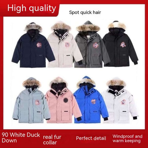 Big Pike Down Cotton Jacket Designer Winter Down Top Parka pour hommes imperméable et coupe-vent en tissu de haute qualité Veste chaude Plus XS-4XL