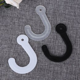 Grote plastic headerhaken 84 mm met klinknagels, stof lederen staalsestje monster hanger gigantische hangende j-hook, beveiligde display hooks dh3002