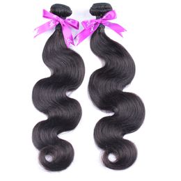 Grote promotie! Goedkope Braziliaanse Indische Peruviaanse Maleisische Maagd Haar 400g Natuurlijk Menselijk Haar Weave Bundels Remy Body Wave 7a Hair Extension