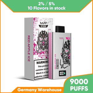 Big Puff E-sigaret 9000 9k 14 ml wegwerpvape 2% 5% E-vloeistofdamp Snelle levering 14 ml 2% 5% NIC-vloeistof 10 fruit gemengde smaken Magazijn in de EU