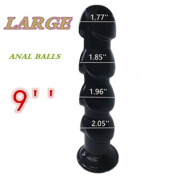 Gran consolador realista Bullet Bullet Anal Butt Plug Strap on Penis Suction Cup No Vibrator Toys para Adult Sexy Woman