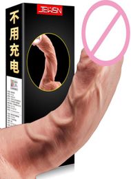 Grote realistische dildo voor vrouwen elektrische siliconen kunstmatige penis gspot massage dildo vibrator voor vrouwen masturbatie seksspeelgoed Q0325983573