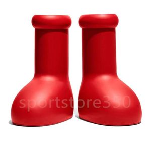 Big Red Boots Astro Boy Boot Designer Cartoon schoenen in echte mode Men Women Rainboots Rubber Knee Bootes Round Toe 1193489