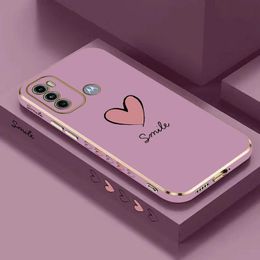 Big Heart Red Heart Placing Téléphone Placing pour Motorola Moto G60 G50 G53 G52 G42 G30 G20 G22 G52 E20 G9 Play Cover