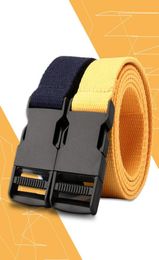 Big s TimeLimited Créateurs de mode hommes et femmes ceintures en toile Sports décontractés en métal boucle en plastique ceinture Sport de plein air Fem9904170