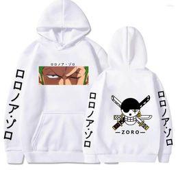 Grande vente sweats à capuche pour hommes Anime Monkey D Luffy hommes/femmes à manches longues mâle décontracté sweat Roronoa Zoro Bluzy haut vêtements Manga à capuche