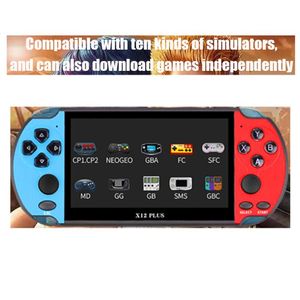 Big Screen 7 inch X12 Plus Mini Retro Handheld Game Console Player voor NES FC Kids Portable Classic Game Controller Builtin 16GB 3515599