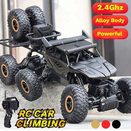 Big Size 1:10 RC CAR 6WD 2.4GHz afstandsbediening Rock Crawler Off Road Voertuigen Hoge snelheid Monster Truck Kids Toys