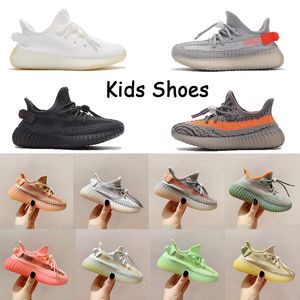 Kinderen hardloopschoenen kinderen basketbaltrainers wolf grijs peuter sport zout leisteen onyx bot zwart witte outdoor sneakers voor jongen en meisje chaussures pour enfant