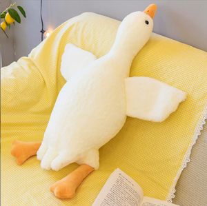 Big Size 130cm/90cm/50cm Supper Soft Stuffed Plush Toy White Goose Toys Stuffed Sleeping Pillow Boy Girl Birthday Gift New