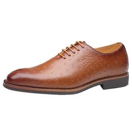 Grande taille 38-48 luxe hommes Oxford chaussures peau de serpent imprime Style classique robe en cuir noir à lacets bout pointu chaussure formelle