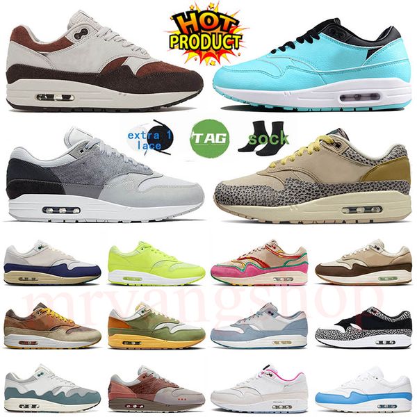 Grande taille 47 Coussins 87 Chaussures de course Patta Waves Monarch London Crepe Chanvre Charmes en métal Light Armory Blue Honeydew Safari Chili 2.0 Femmes Hommes Baskets Baskets