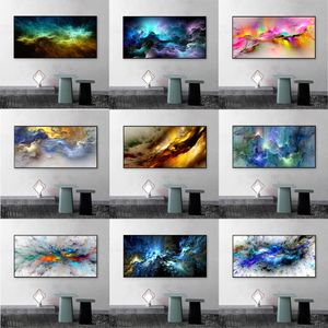 Big Size Abstract Cloud Painting Poster Wall Art LandscapeFoto Canvas Print voor Woonkamer Home Decor Unframe