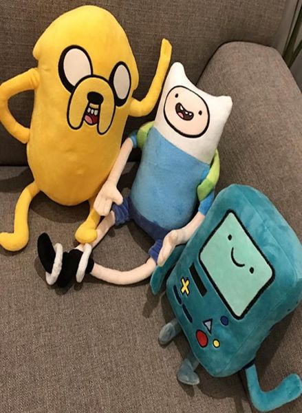 Tamaño grande Tiempo de aventuras Juguetes de peluche Finn Jake BMO Muñecas de animales de peluche suaves Suministros para fiestas niña niño regalos de cumpleaños Y2007031775174