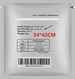 Big Size Antifreeze Membraan 34 * 42cm Anti Freeze Pads Antifreesing Membraan voor Fat Bevriezing 360 Cryo Slimming Machine DHL Snel Schip