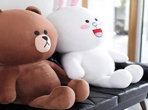 Grande taille ours brun Cony lapin en peluche poupée doux mignon jouets en peluche petite amie Couple cadeaux Valentine039s jour présent LJ2011267533608