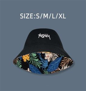 Big Size emmer hoeden plus size hoed dubbele zijde dragen Hawaii Koreaanse zon hoed strand zon hoed buiten panama caps emmer pet voor mannen 2208437036