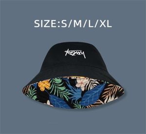 Big -size emmer hoeden plus size hoed dubbele zijde slijtage Hawaii Koreaanse zon hoed strand zon hoed buiten panama caps emmer pet voor mannen 2206364952