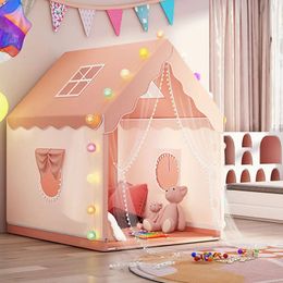 Grande taille pour enfants Tente Tente intérieure fille garçon château super grande chambre rampe de gatte matette de lit fantastique de lit fantasme