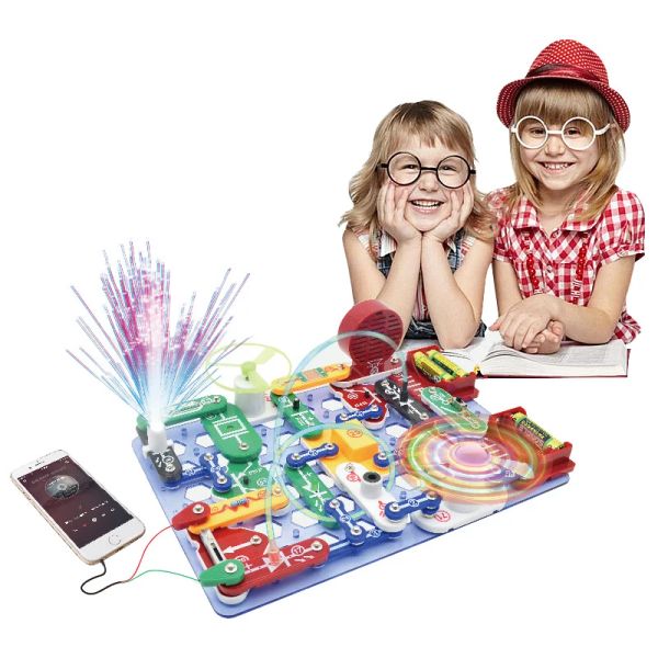 Modo compuesto de gran tamaño Circuitos Electrónica Kit de bloques de construcción Experimento científico Toy de ensamblaje educativo para niños
