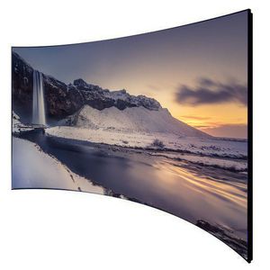 Big Size Custom16: 9 16: 9 Cinema Black Velvet Curbe Fixe Frame Projector Screen 3D Projection Screen Best for Home Theatre
