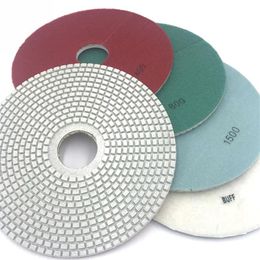 Big Size Diamond Nat Polijstpads 10 Inch D250mm Flexibele Slijppads 7 Stappen Polijstpads 10PCS244e