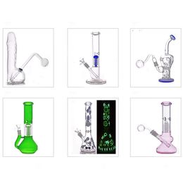 Groot formaat Vortex Glazen beker Bongs arm tree Percolator Waterpijpen Dab Rigs Mobius Bubbler asvanger bong met oliebrander pijp alle rookaccessoires