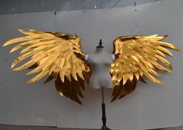 Большой размер, золотые крылья ангела, красивый реквизит для съемки, высококачественный дисплей, 4 кг, не подходит для длительного ношения EMS 3293877
