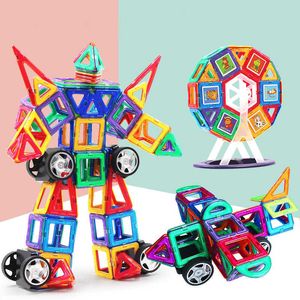 Big Size Kids Buiding Blocks Magnetic Building Construction Toys Construction Designer Set Castle Giocattolo creativo per bambini Q0723