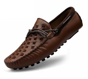 Big Size Luxurys Mannen Schoenen Slip op Lederen Loafers Mens Moccasins Designer Jurk Schoen