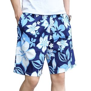 Pantalones cortos de talla grande para hombre, 5XL, 6XL, holgados, informales, de verano, para hombre, con estampado Floral, para vacaciones en la playa, Bermudas, 210412