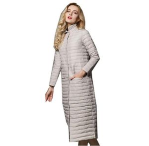 Big Size dun een dunne jas Lady Down Coats vrouwelijke winterjassen nieuwe herfst elegante vrouwen lange witte eend jacket3147247