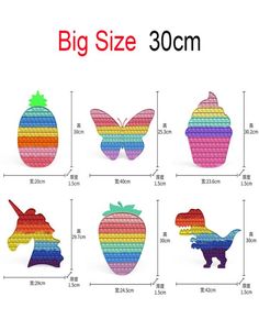 Toy Toy Rainbow Unicorn Dinosaure Pineapple Butterfly Strawberry Ice Cream Giant Toy5902432