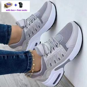 Grote size dames s casual sneakers comfortabel ademende platte wandelmode wandelen zacht veelzijdige veter rennende dame designer schoenen