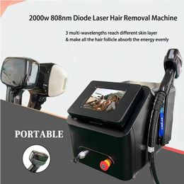 Épilation rapide au laser à diode de grande taille pour salon de beauté OED/OEM 808nm Supprimer les rides pigmentaires pour tous les types de peau avec écran LCD