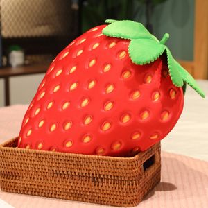 Big Strawberry Plush Toy Simulation Fruit Doll Pillow Grote kindervakantie Geschenk bank Decoratie 35 cm LA547