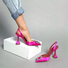 Sandalias de fiesta de girasol grande Mujer Verano Tacones altos Bombas de mujer Zapatos de diseñador puntiagudos Zapato de boda de aguja sexy 231228