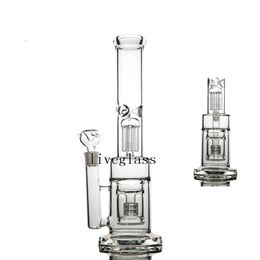 Big Tall Thick Glass Bongs Hookah Dab Plataformas petroleras Accesorios para fumar Tubos Chicha Glass Water Pipes Recycler Bubbler 18MM Bowl