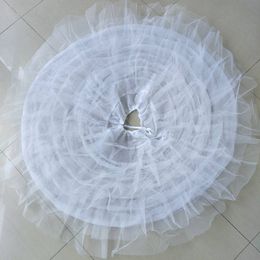 Grote witte petticoats super gezwollen baljurk slip onderrok voor volwassen bruiloft formele kleding grote 6 hoepels lange crinoline merk New291s